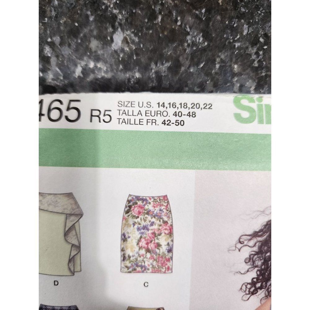 Simplicity Sewing Pattern UNCUT 1465 R5 Plus Size Skirts - Picture 3 of 5